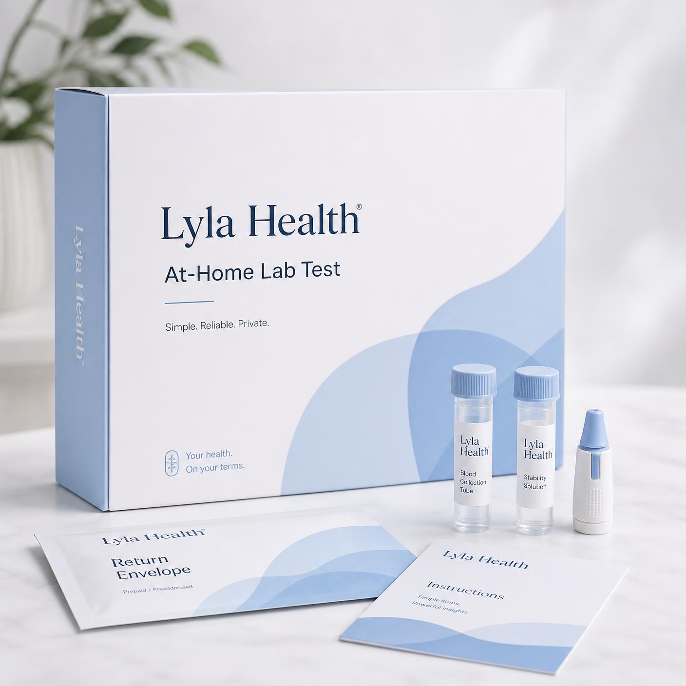 Lyla Health at-home lab test kit